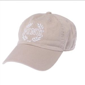 VS PINK Khaki Baseball Hat